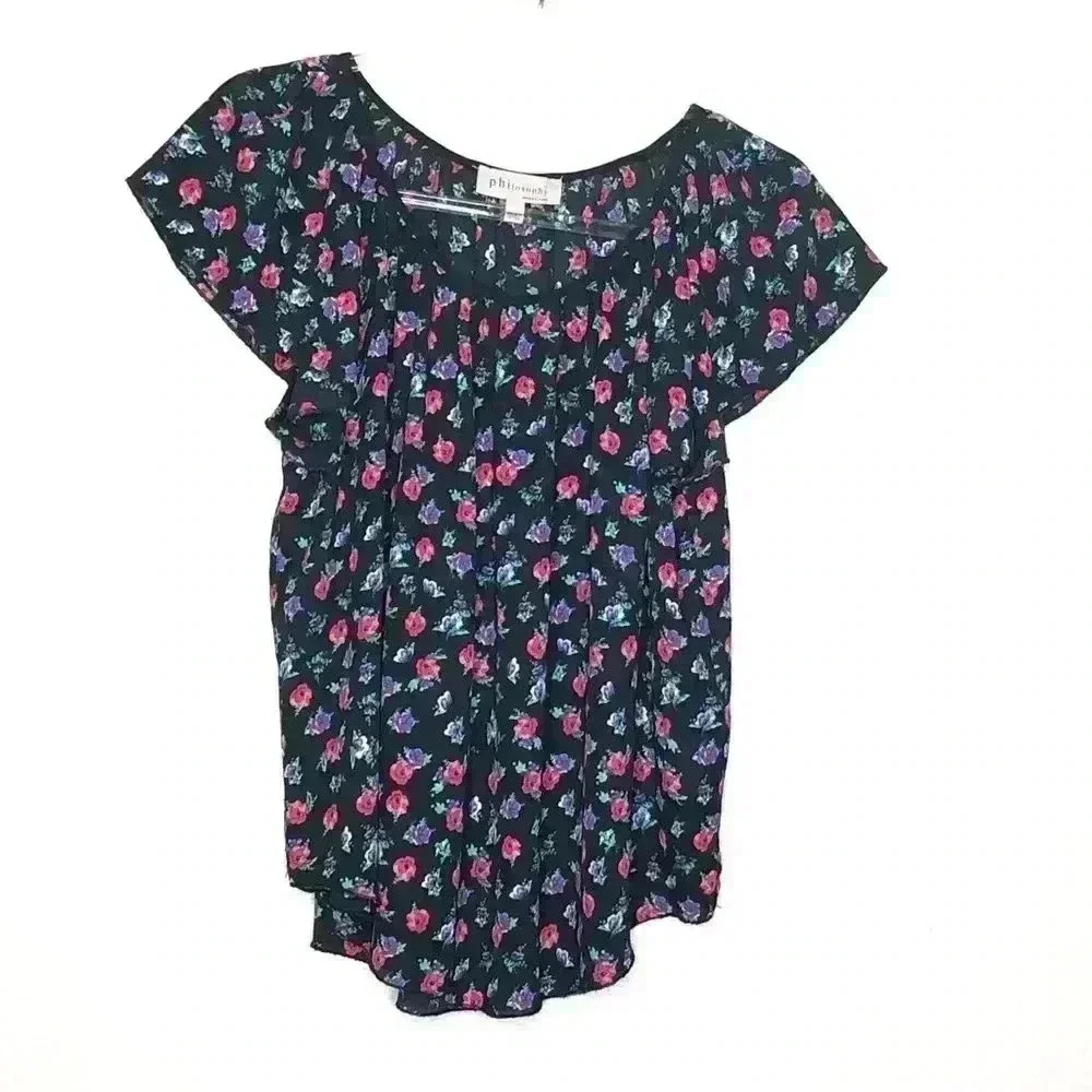 Philosophy Batwing Sleeve Blouse Top M